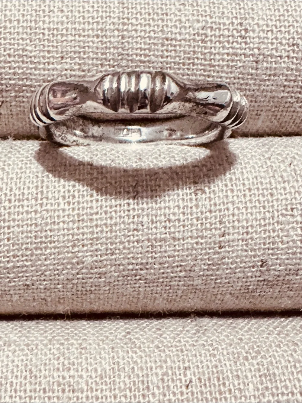 Vintage | Ring | Bamboo Silver Band